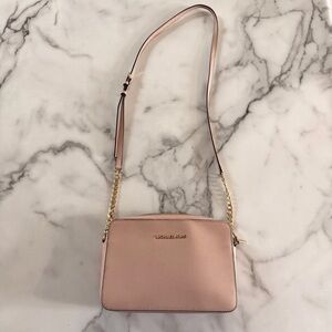 Michael Kors Jet Set Crossbody Bag with Gold Hardware